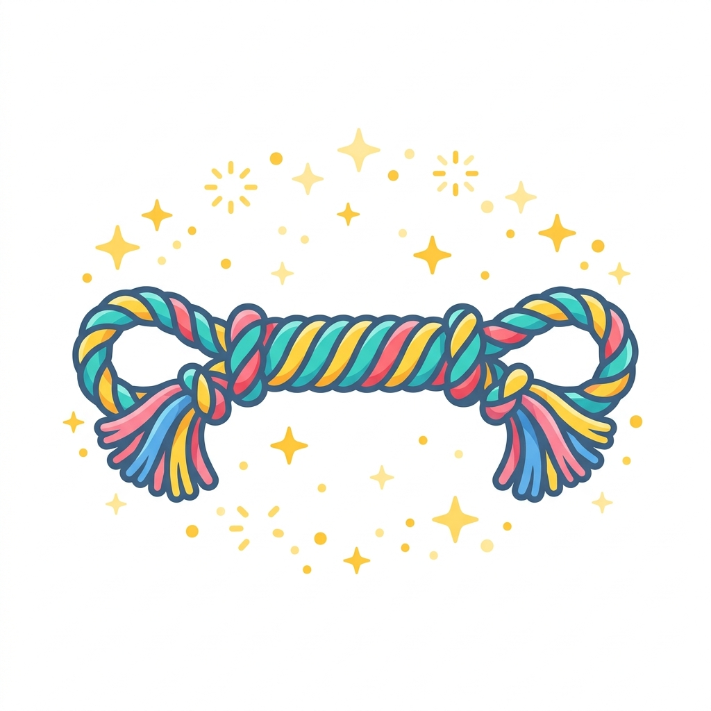 Leave a clean toy icon showing a rope toy